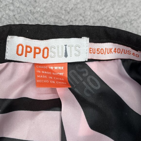 NEW OppoSuits Mens Midnight Pink Full Suit Sz 40R READ - Picture 8 of 10